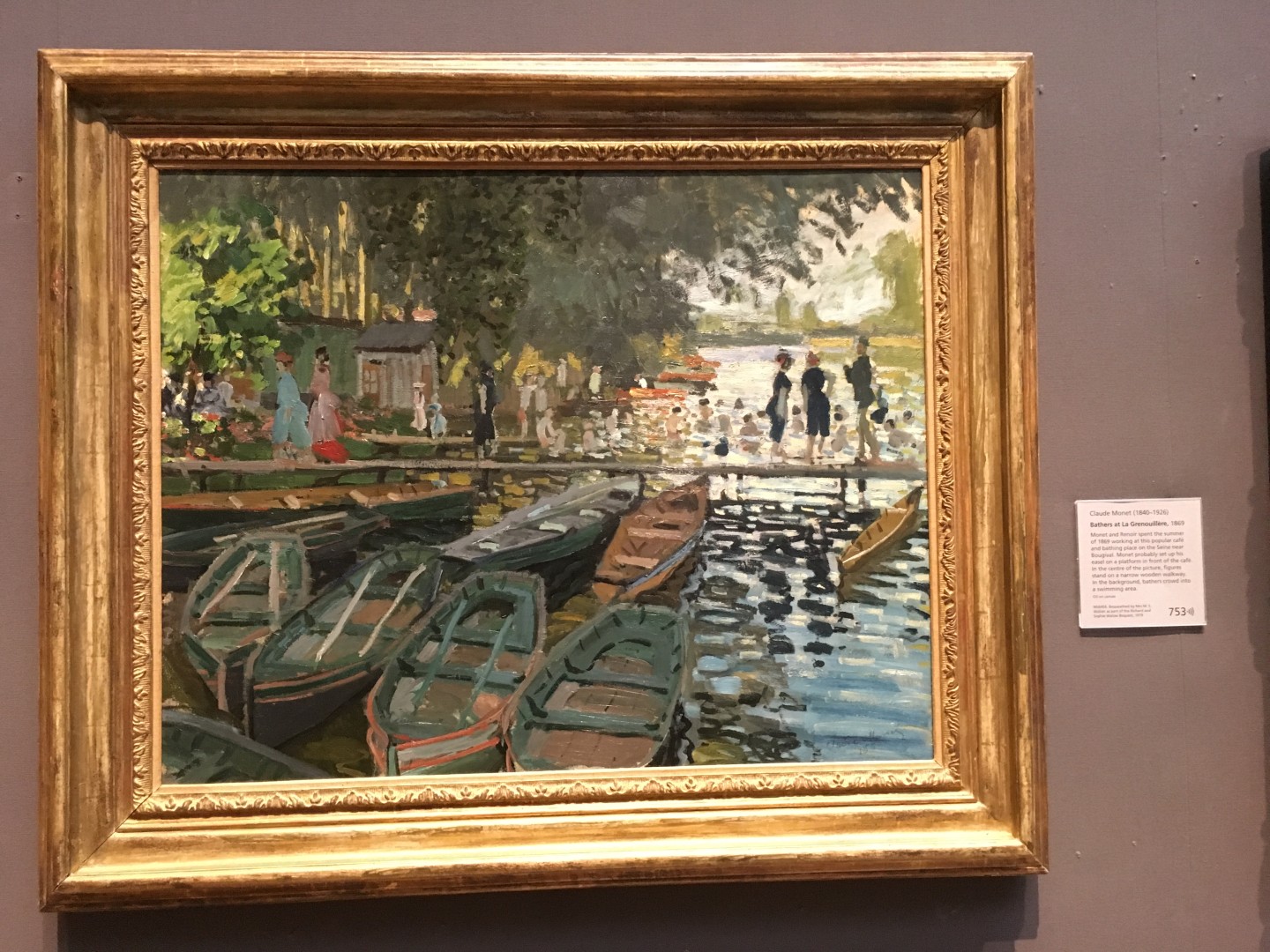 Claude Monet - Bathers at La Grenouillre