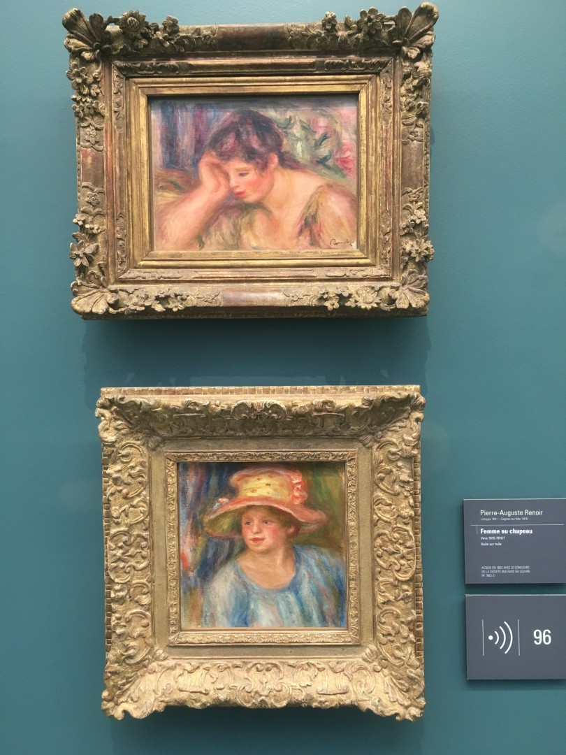 Pierre-Auguste Renoir Femme accoude femme au chapeau