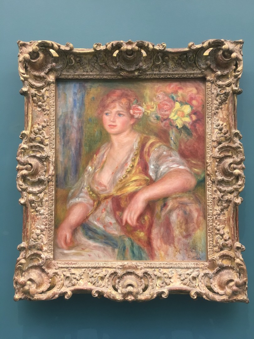Pierre-Auguste Renoir Blonde  la rose