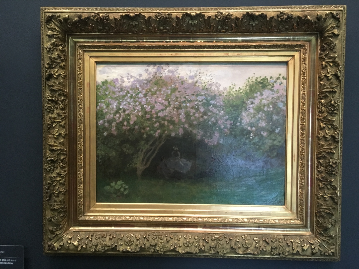 Claude Monet Lilas, temps gris, ou Le repos sous les lilas