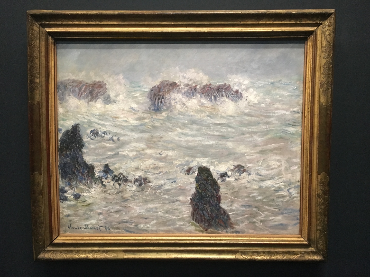 Claude Monet Tempte, ctes de Belle-le