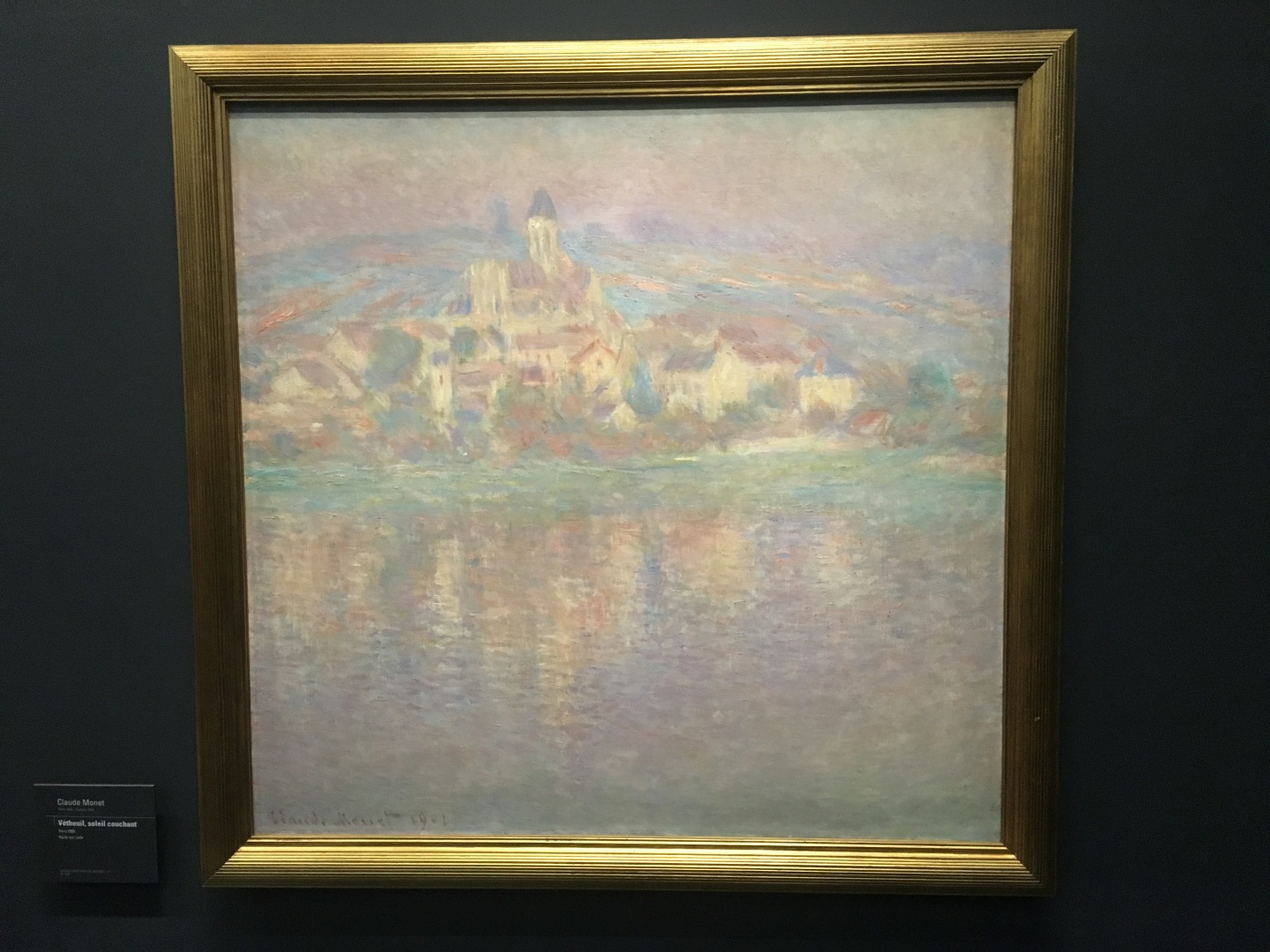 Claude Monet Vtheuil, soleil couchant